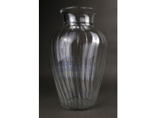 Mid century gerezdes olasz üveg váza virágváza 25 cm