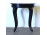 Régi fekete szalonasztal körasztal 78 x 73 cm