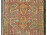 Antik barna jade zöld kaukázusi kisméretű szőnyeg 88 x 145 cm