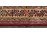 Régi bordó gépi szövésű shiraz mintás összekötő szőnyeg 110 x 223 cm