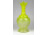 Antik fújt sárga üveg váza 18.5 cm