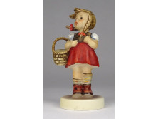 Régi Hummel-Goebel porcelán kosaras kislány 11.5 cm