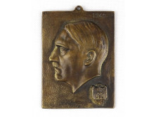 Adolf Hitler fali bronz plakett 1940
