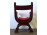 Antik velencei szék kárpitozott faragott emberfejes trónszék
