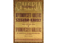Csók István galéria Szegvári Károly képzőművészeti kiállítás plakát 72.5 x 51 cm