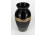 Nagyméretű aranyozott fekete üveg váza 25.5 cm