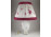 Lila Apponyi mintás nagyméretű Herendi porcelán lámpa asztali lámpa 73 cm