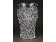 Öblös csiszolt üveg váza 17 cm