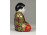 Régi jelzett japán Satsuma porcelán figura 6.5 cm