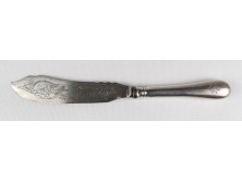 Régi díszes ezüst halas kés 65 g
