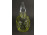 Régi halványsárga csiszolt fújt üveg dugós üveg 25.5 cm