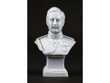 Antik Ferenc Ferdinánd biszkvit porcelán mellszobor 11 cm