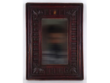 Antik faragott erdélyi tükör falitükör 40 x 30 cm
