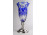 1957-es jelzett ezüst talpas kristály váza 25.5 cm