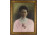 Gyönyörű antik pasztellel színezett női portré fotográfia 56.5 x 44.5 cm