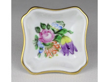 Virágmintás Herendi porcelán gyűrűtartó tálka