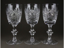 Régi gyönyörű kristály pohár 3 darab
