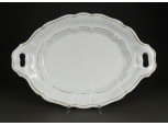 Antik jelzett Dallwitz porcelán pecsenyés tál 27 x 40 cm