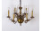 Régi flamand jellegű réz csillár 6 karos - SÉRÜLT!