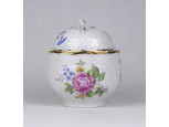 Hajnalka mintás rózsás Hollóházi porcelán bonbonier