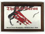 Vörös báró - Richthofen - Fokker repülőgép keretezett tükör 23.5 x 33.5 cm
