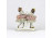 Jelzett SITZENDORF porcelán figura - Táncoló kislány pár
