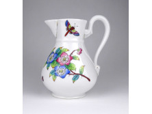 Antik Herendi Anton pillangó mintás porcelán kancsó 17.5 cm