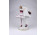 Antik nagyméretű SCHWARZA SAALBAHN szerelmes pár harlekin bohóc porcelán figura 23 cm