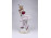 Antik nagyméretű SCHWARZA SAALBAHN szerelmes pár harlekin bohóc porcelán figura 23 cm