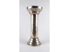 Régi ezüstözött art deco PARAMOUNT FÉM váza 30 cm