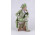 Régi német porcelán széken ülő barokk férfi figura 22 cm