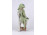 Régi német porcelán széken ülő barokk férfi figura 22 cm