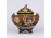 Nagyméretű Japán IMARI kézzel festett porcelán bonbonier 15.4 cm