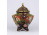 Nagyméretű Japán IMARI kézzel festett porcelán bonbonier 15.4 cm