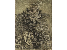 Scultéty Éva (1917-2001) : "Orgonavirág"
