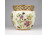 Nagyméretű, áttört szélű, vajszínű, pillangós Zsolnay porcelán kaspó 10 cm