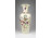Különleges MOL-os nagyméretű, vajszínű pillangós Zsolnay porcelán váza 35 cm
