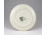 Vajszínű pillangós Zsolnay porcelán gyertyatartó 14 cm