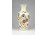 Különleges MOL-os vajszínű pillangós Zsolnay porcelán váza 16.3 cm