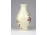 Vajszínű, virágmintás Zsolnay porcelán díszváza 13 cm