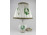 Zöld Indiai virágkosár mintás Herendi porcelán lámpa asztali lámpa 44 cm
