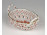 Apponyi mintás Herendi porcelán fonott kis kosár 8.7 cm