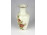 Vajszínű virágmintás Zsolnay porcelán váza 16 cm