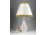 Rózsaszín virág mintás Hollóházi porcelán asztali lámpa 41 cm