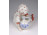 Pöttyös kendős korsós kislány Zsolnay porcelán figura