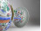 Antik nagyméretű kézzel festett kínai porcelán váza 43 cm