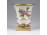 Régi Viktória mintás Herendi oroszlánlábas porcelán kaspó 7.8 cm