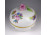 Régi nagyméretű Viktória mintás Herendi porcelán bonbonier 11 cm