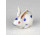 Antik ó-herendi porcelán kisméretű kék pettyes nyúl 2.2 cm