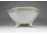 Virágcsokor mintás áttört szélű ovális Hollóházi porcelán lábas dísztál 24.5 x 19 cm